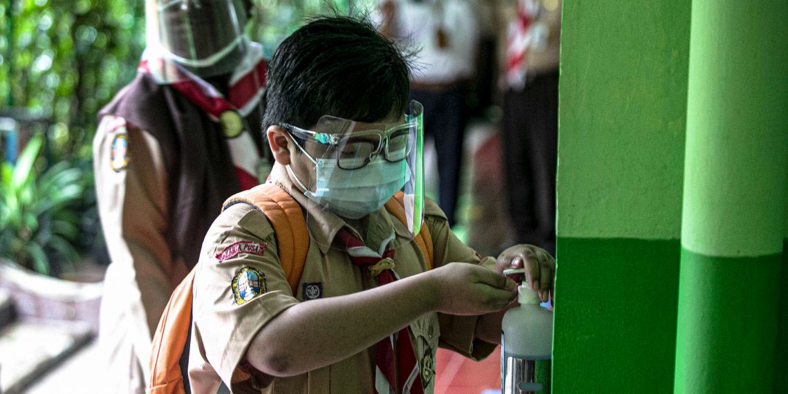 Suasana Uji Coba Pembelajaran Tatap Muka