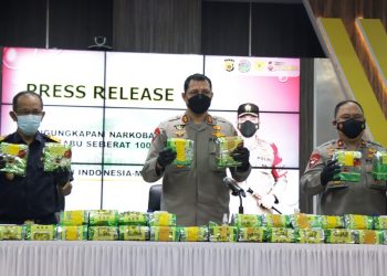 Polisi Ungkap Peredaran Sabu Seberat 100 Kilogram dari Jaringan Internasional